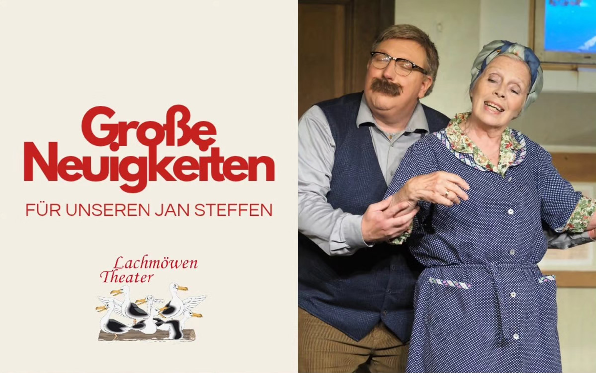 Jan Steffen vom Lachmöwen-Theater geht als "Ewald Brummer" mit dem Ohnsorg-Ensemble auf Tournee